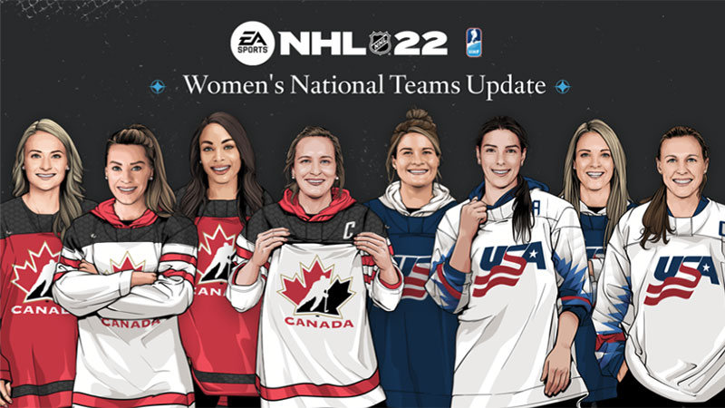 NHL 22 - Disponibili le prime squadre femminili