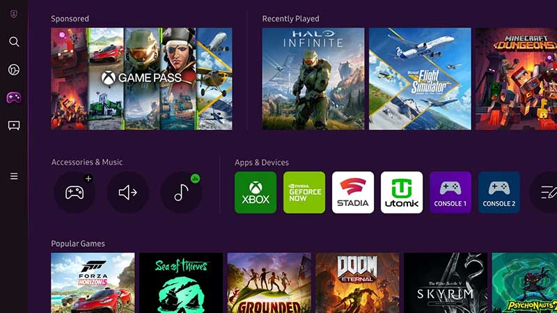 La App Xbox su Samsung Gaming Hub