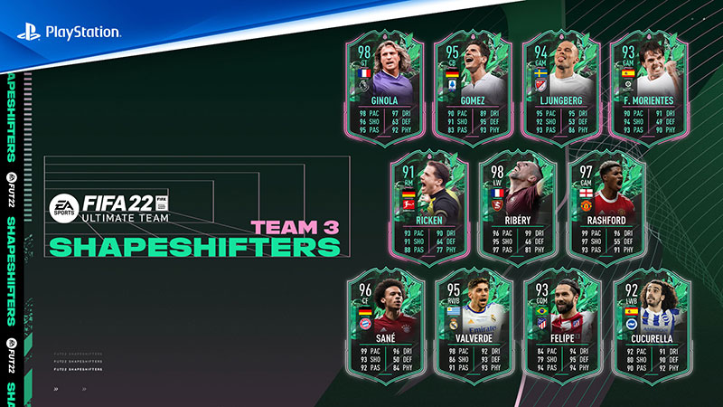 FIFA 22 Shapeshifters – Ecco il Team 3 con tante leggende
