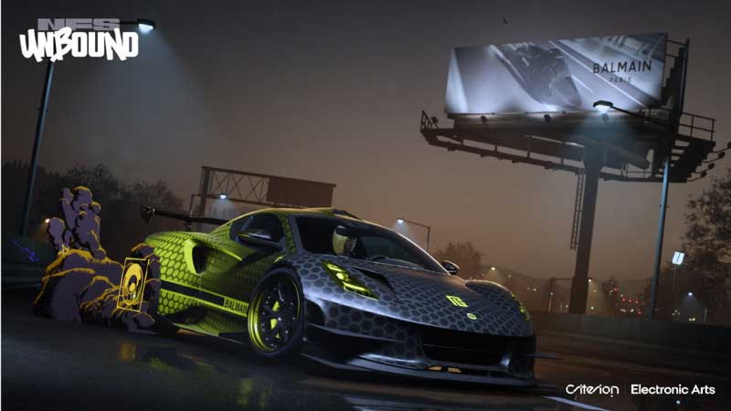 Need for Speed Unbound si fa glamour con Balmain