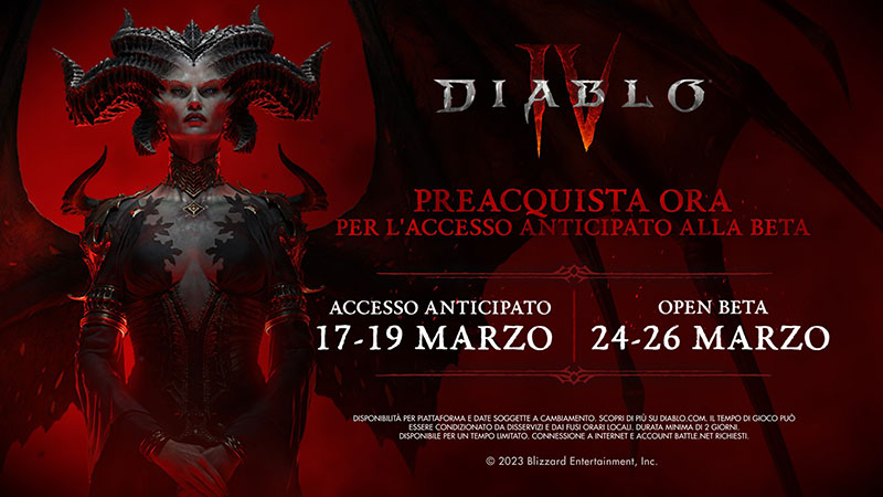 Diablo IV - Svelato Accesso Anticipato, Open Beta e Intro!