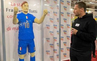 70.000 mattoncini per Francesco Totti per la mostra LEGO più grande d'Europa