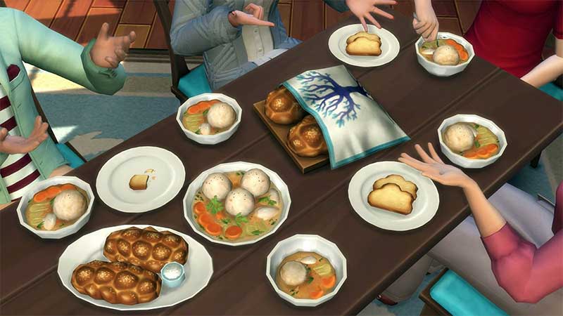 The Sims 4 introduce il cibo ebraico