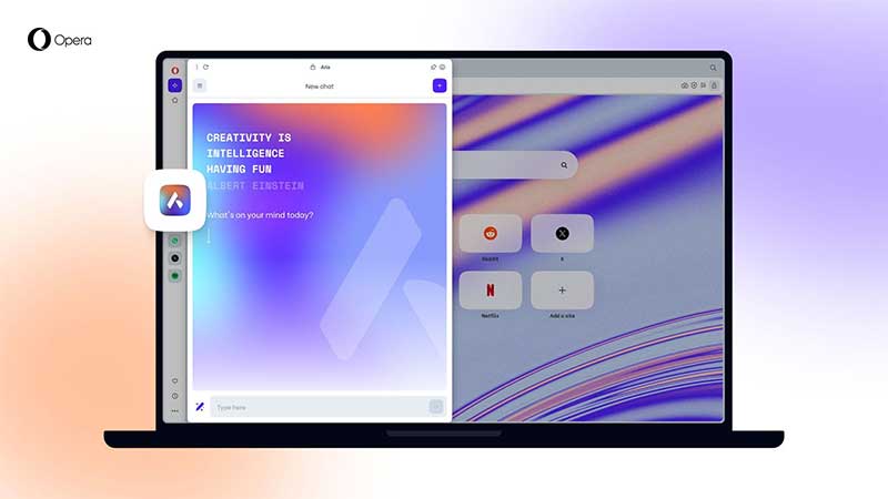 Opera annuncia l’arrivo di nuovi strumenti innovativi per Aria, il browser con IA