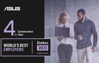 ASUS nella lista Forbes dei migliori datori di lavoro al mondo per la quarta volta