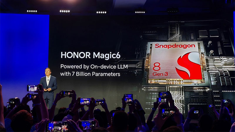 HONOR Magic6 avrà LLM on-device alimentato da Snapdragon 8 Gen3