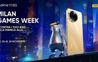 realme partecipa alla Milan Games Week con il realme 11 5G