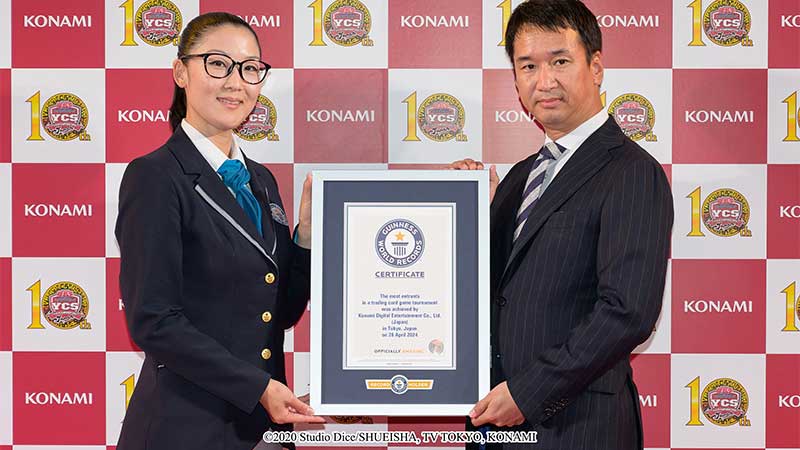 KONAMI stabilisce due nuovi Guiness World Record durante la Yu-Gi-Oh! Championship Series Japan Tokyo 2024