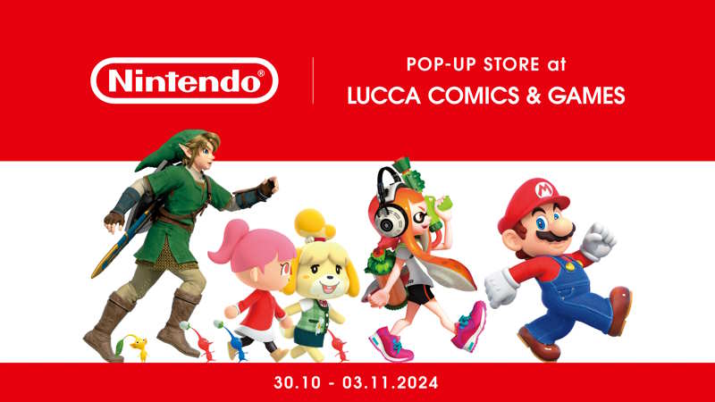 Nintendo sarà a Lucca Comics con il primo Pop-Up Store italiano