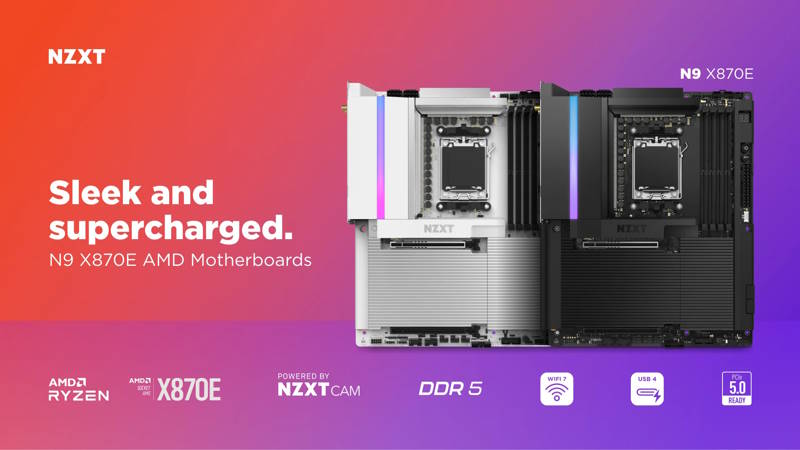 NZXT annuncia la nuova scheda madre N9 X870E AMD