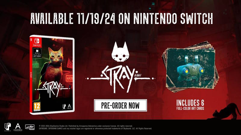 Stray: l'edizione fisica per Nintendo Switch in uscita il 19 novembre