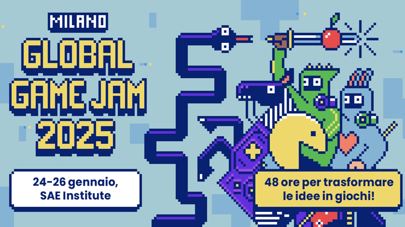 Torna la Global Game Jam a Milano dal 24 al 26 gennaio