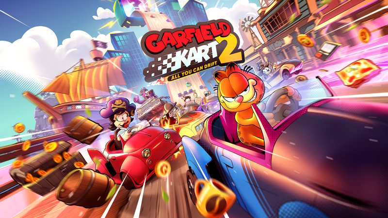 Microids annuncia Garfield Kart 2 – All You Can Drift