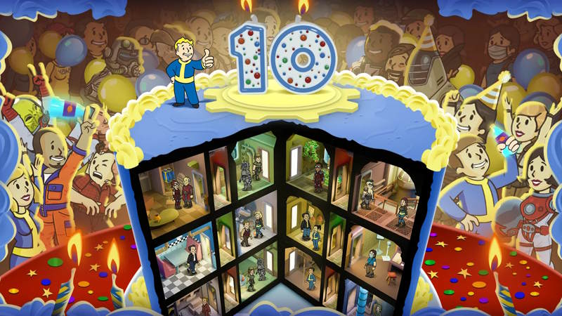 Fallout Shelter celebra 10 anni nel Vault