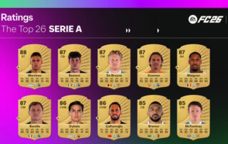 EA SPORTS FC 26 – Le valutazioni della Serie A e dei migliori giocatori globali
