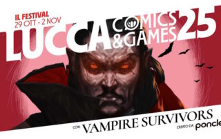 Luca Galante e poncle, i creatori di Vampire Survivors, a Lucca Comics & Games