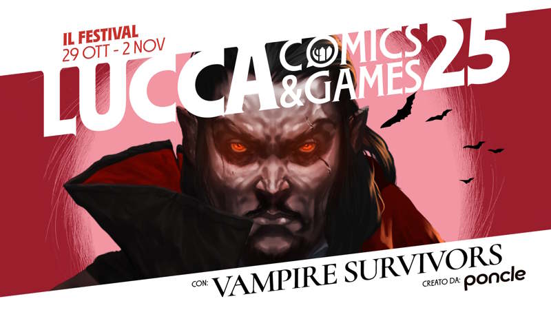Luca Galante e poncle, i creatori di Vampire Survivors, a Lucca Comics & Games