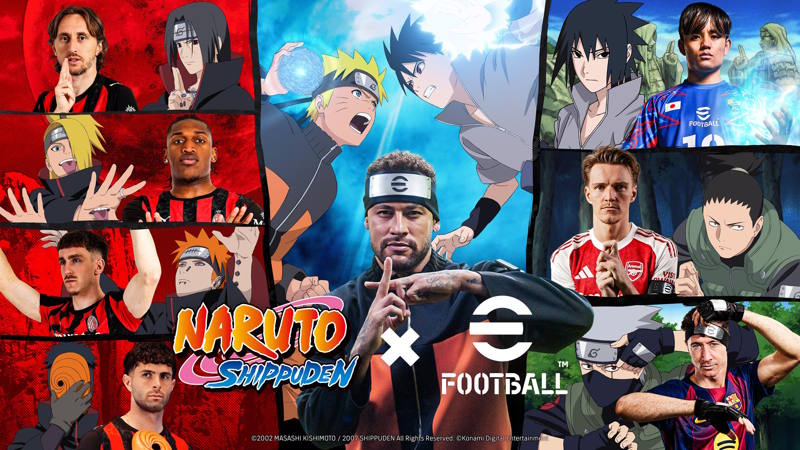 eFootball x NARUTO SHIPPUDEN: comunicato e video ufficiale per la Collaborazione