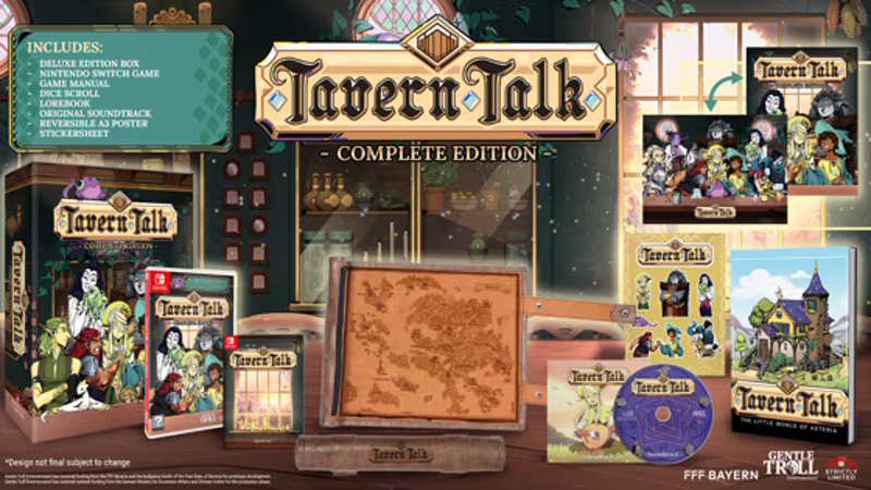 Tavern Talk Complete Edition arriva in formato fisico su Nintendo Switch: apertura preordini e tre edizioni da collezione