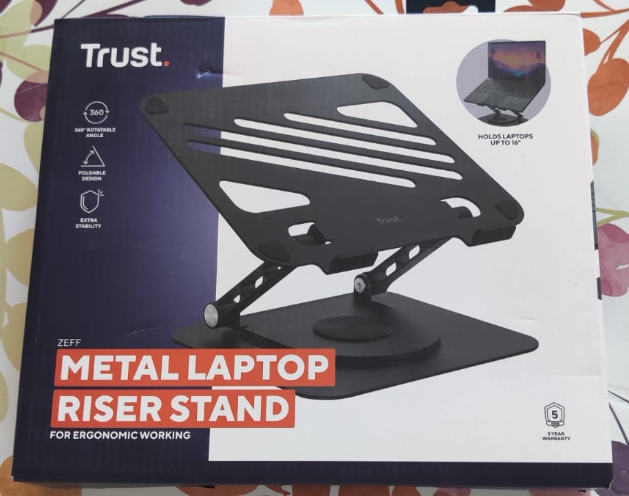 Trust Zeff Sopralzo per laptop in metallo