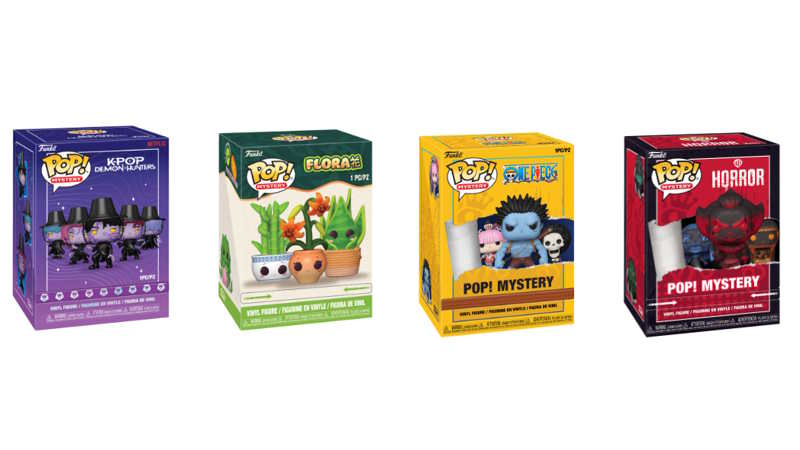 Funko annuncia quattro nuove collezioni Pop Mystery: One Piece, KPop Demon Hunters, Warner Bros. Horror e Flora