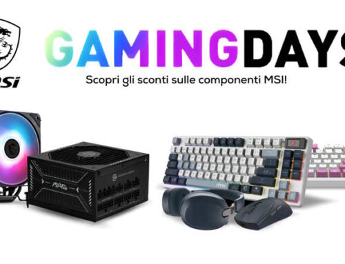 MSI GAMING DAYS: tre settimane di offerte su componenti PC e periferiche gaming
