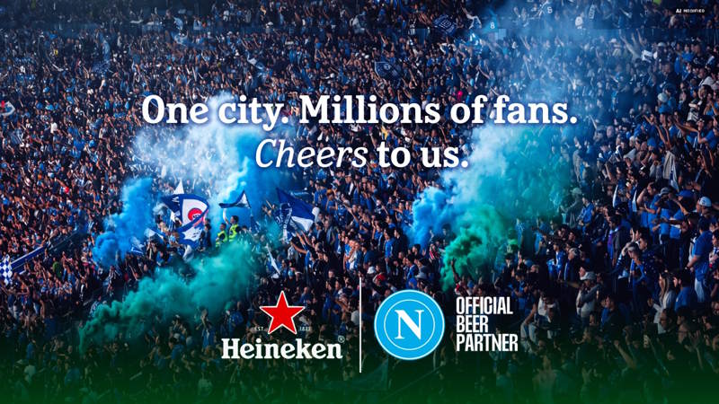 SSC Napoli e Heineken rinnovano la partnership: il brand sarà Official Beer Partner nella stagione 2026/27