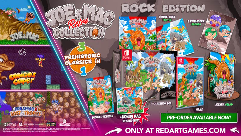 Joe & Mac Retro Collection: dalle sale giochi al Commodore Amiga, il ritorno dei classici Data East