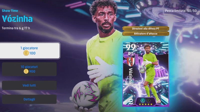 eFootball: I dettagli dell'aggiornamento del 6 agosto tra l'evento "Countdown", la leggenda a scelta e il pool speciale per Vozinha