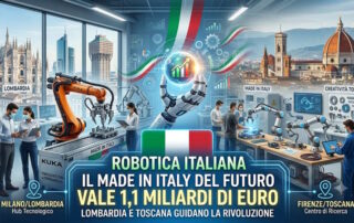 Robotica italiana, il Made in Italy del futuro vale 1,1 miliardi di euro: Lombardia e Toscana guidano la rivoluzione