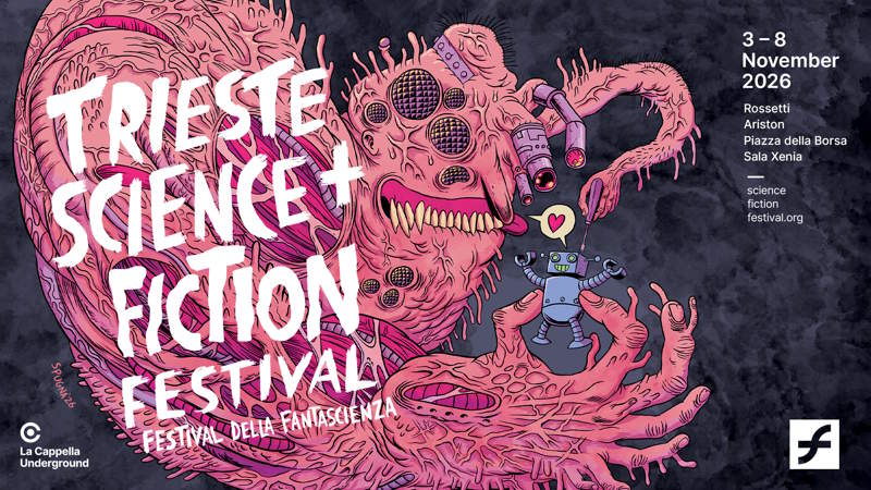Trieste Science+Fiction Festival 2026: svelato il poster ufficiale firmato da Spugna