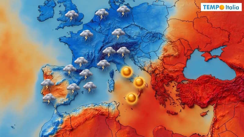 Caldo record in Italia, ma i modelli vedono una possibile svolta: cosa può succedere dopo il 24 agosto