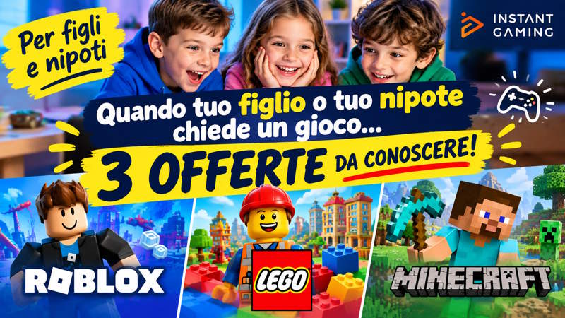 🎮 Regali per Bambini e Ragazzi: Le 3 Migliori Offerte Videoludiche del Momento (Sconti fino all'88%!)