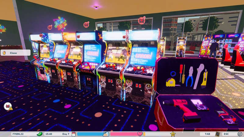 Retro Arcade Shop Simulator