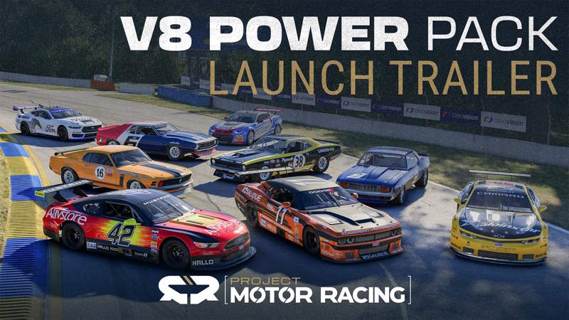 Project Motor Racing: arriva il V8 Power Pack con nove nuove auto e Road Atlanta