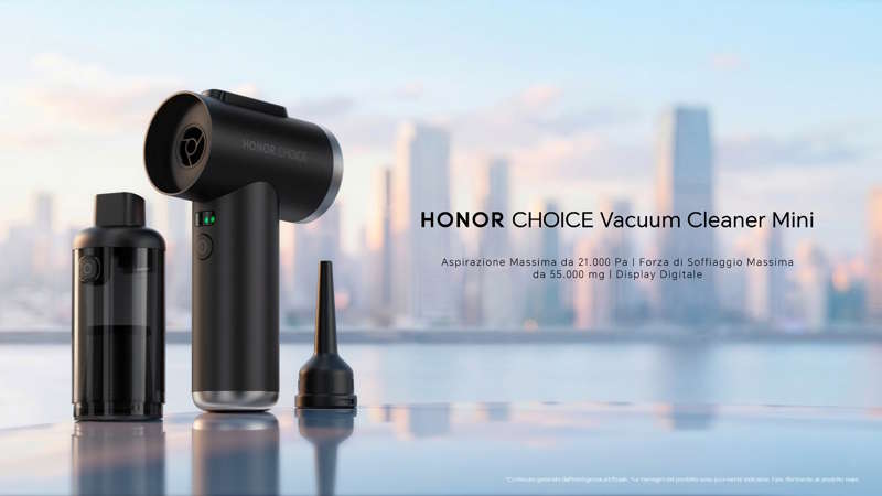 HONOR CHOICE Vacuum Cleaner Mini: 21.000 Pa di potenza in un aspirapolvere 5-in-1
