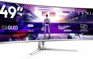 Philips Evnia 49M2C8900: super sconto sul monitor gaming QD-OLED da 49 pollici