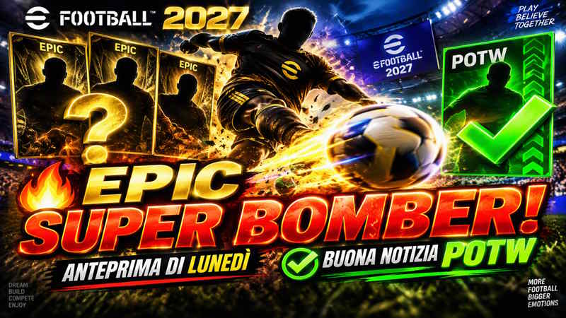 eFootball 2027: Epic Drogba, Agüero e Torres in arrivo, novità POTW e premi senza doppioni