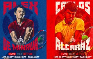 Six Kings Slam 2026 su Netflix: Alcaraz, Djokovic e le stelle del tennis tornano in campo