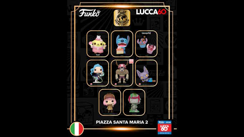 Lucca Comics 2026, arrivano 7 Funko Pop esclusivi: da One Piece a Dragon Ball, ecco le sorprese!
