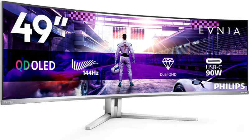 Philips Evnia 49M2C8900L: il super ultrawide QD-OLED da 49 pollici è in offerta su Amazon!