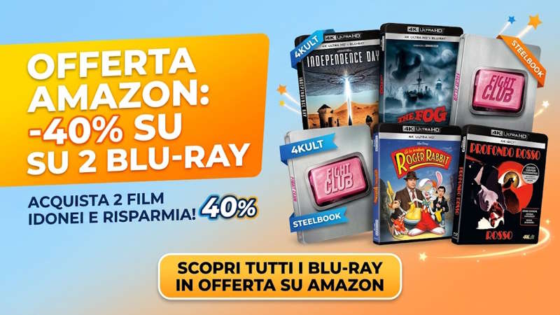 Amazon, sconto del 40% sui Blu-ray: 5 film in 4K da mettere subito nel carrello