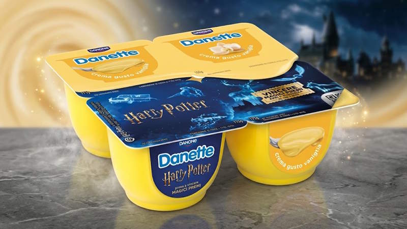 Danette Harry Potter Limited Edition: il dessert magico che cambia colore e nasconde una sorpresa