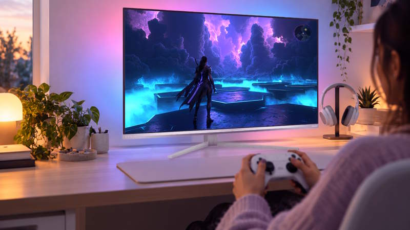 Monitor gaming Philips Evnia in sconto su Amazon: QD-OLED, 4K a 240 Hz e Dual Mode
