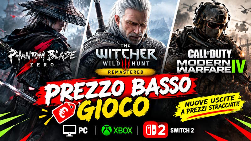 Prezzo Basso Gioco: 5 offerte da non perdere tra Phantom Blade Zero, Football Manager 27 e Call of Duty!