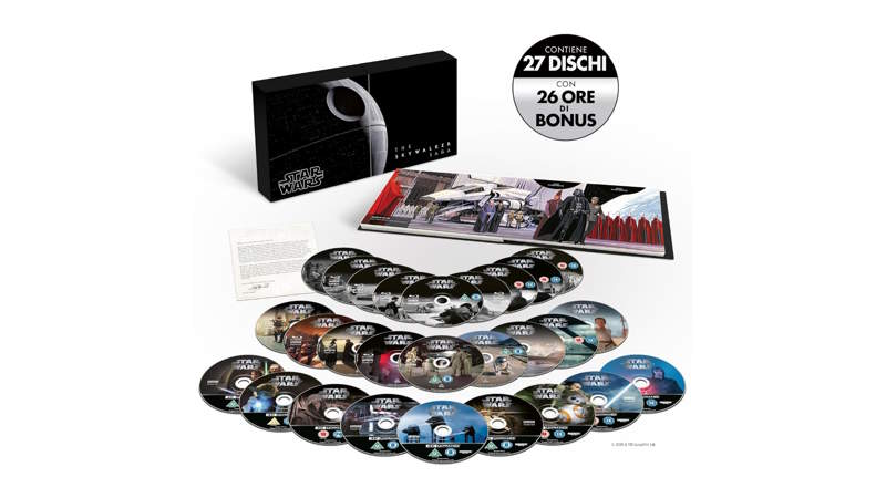 Star Wars, il cofanetto definitivo: 27 dischi 4K per custodire una galassia intera
