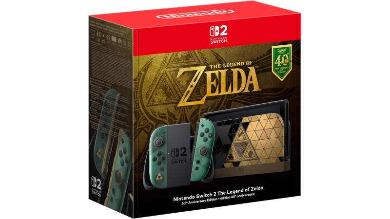 Nintendo Switch 2 Zelda 40° Anniversario, disponibilità limitatissima! E torna anche Ocarina of Time