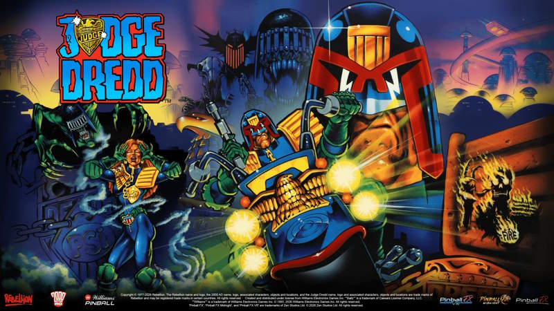 Judge Dredd arriva su Pinball FX: Zen Studios riporta in vita un grande classico del flipper!