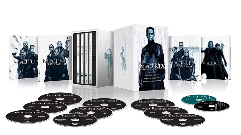 Matrix, il cofanetto definitivo in 4K ĆØ spettacolare: 11 dischi per tutti e quattro i film