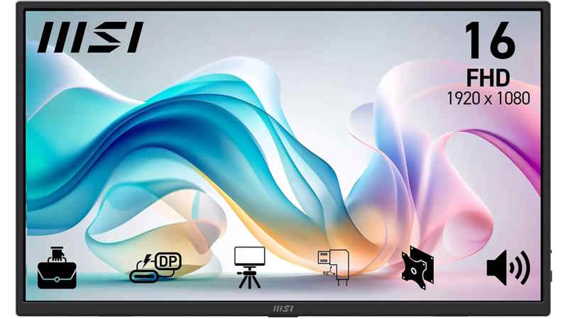 msi PRO MP165A E6 Monitor Portatile 15,6"